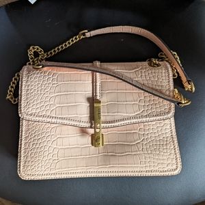 Guess pink croc bag